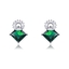 Show details for Recommended Green Cubic Zirconia Dangle Earrings from Top Designer