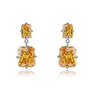 Picture of Charming Yellow Luxury Dangle Earrings As a Gift