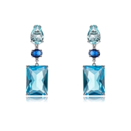 Picture of Luxury Platinum Plated Dangle Earrings of Original Design
