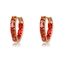 Show details for Distinctive Red Gold Plated Hoop Earrings As a Gift