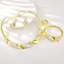 Show details for Attractive Multi-tone Plated Zinc Alloy 4 Piece Jewelry Set For Your Occasions