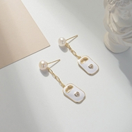 Picture of Fancy Small Gold Plated Dangle Earrings