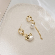 Picture of Delicate Artificial Pearl Dangle Earrings at Unbeatable Price