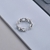 Picture of Brand New Platinum Plated Small Adjustable Ring Factory Supply