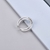 Picture of Sparkling Classic Platinum Plated Adjustable Ring