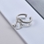Picture of Beautiful Small Platinum Plated Adjustable Ring