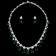 Show details for Low Price Platinum Plated Big 2 Piece Jewelry Set from Trust-worthy Supplier