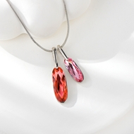 Show details for Charming Red Swarovski Element Pendant Necklace As a Gift