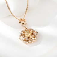 Show details for Sparkly Small Zinc Alloy Pendant Necklace