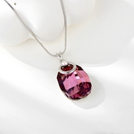 Show details for Small Swarovski Element Pendant Necklace with Fast Shipping