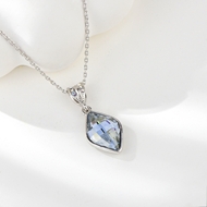 Show details for Sparkly Small Platinum Plated Pendant Necklace
