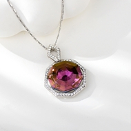 Show details for Wholesale Platinum Plated Zinc Alloy Pendant Necklace with No-Risk Return