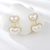 Picture of Sparkling Love & Heart Cubic Zirconia Drop & Dangle Earrings