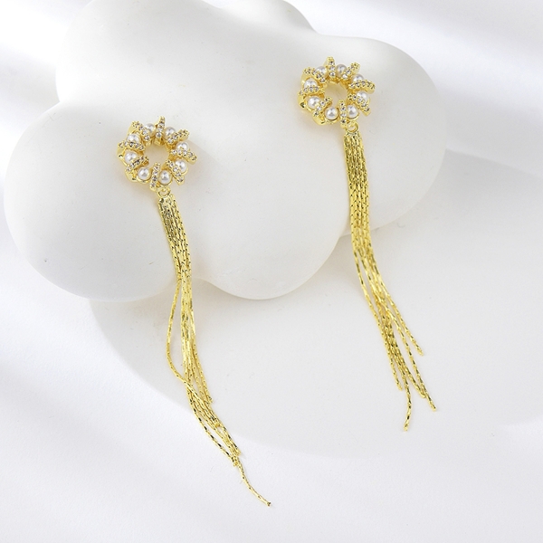 Picture of Latest Medium Gold Plated Dangle Earrings