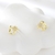 Picture of Wholesale Gold Plated Copper or Brass Stud Earrings with No-Risk Return