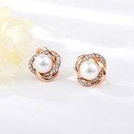 Picture of Classic Artificial Pearl Stud Earrings with Beautiful Craftmanship