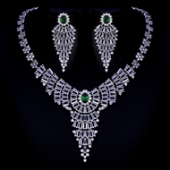 Show details for Fashion Cubic Zirconia Luxury 2 Piece Jewelry Set