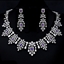 Show details for Copper or Brass Cubic Zirconia 2 Piece Jewelry Set with Full Guarantee