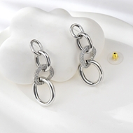 Show details for Inexpensive Platinum Plated Copper or Brass Dangle Earrings from Reliable Manufacturer