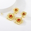 Show details for Zinc Alloy Red Dangle Earrings with Speedy Delivery