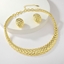 Show details for Amazing Big Gold Plated 2 Piece Jewelry Set