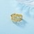 Picture of Featured Gold Plated Medium Fashion Ring with Full Guarantee