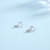 Picture of 925 Sterling Silver Platinum Plated Stud Earrings with Member Discount
