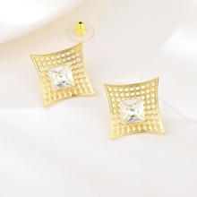 Show details for Impressive White Gold Plated Stud Earrings with Low MOQ