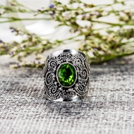Picture of Filigree Big 925 Sterling Silver Fashion Ring