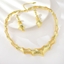 Show details for Distinctive Gold Plated Big 2 Piece Jewelry Set with Low MOQ