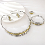 Picture of Low Price Zinc Alloy Big 4 Piece Jewelry Set from Trust-worthy Supplier
