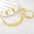 Picture of Staple Big Gold Plated 4 Piece Jewelry Set