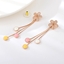 Show details for Hypoallergenic Rose Gold Plated Classic Dangle Earrings with Easy Return
