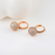 Show details for Funky Medium White Dangle Earrings