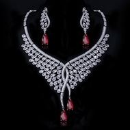 Show details for Copper or Brass Big 2 Piece Jewelry Set From Reliable Factory