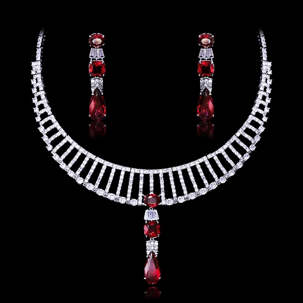 Picture of Irresistible Red Luxury 2 Piece Jewelry Set For Your Occasions