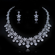 Show details for Wholesale Platinum Plated Luxury 2 Piece Jewelry Set For Your Occasions