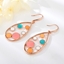 Show details for Nickel Free Rose Gold Plated Colorful Dangle Earrings with Low MOQ