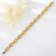 Show details for Nickel Free Platinum Plated Cubic Zirconia Fashion Bracelet with Easy Return