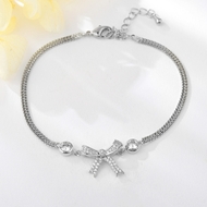 Show details for Delicate White Fashion Bangle for Ladies
