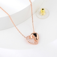 Show details for 925 Sterling Silver Small Pendant Necklace with 3~7 Day Delivery