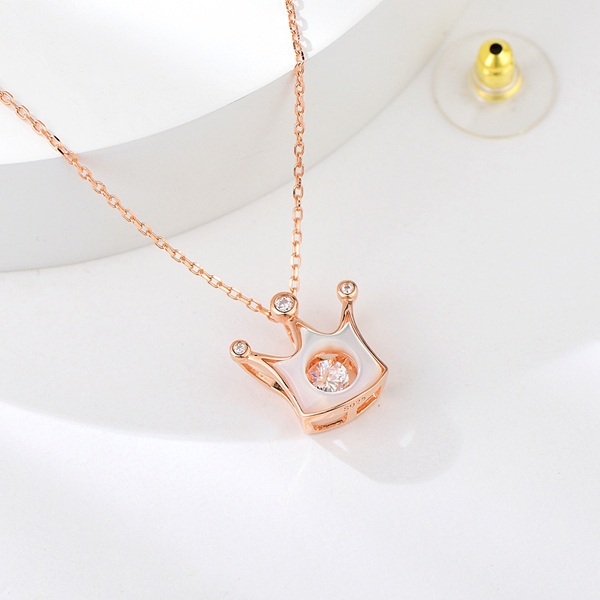 Picture of Rose Gold Plated Swarovski Element Pendant Necklace from Certified Factory