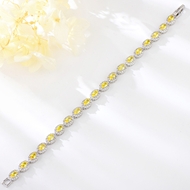 Show details for Distinctive Yellow Platinum Plated Fashion Bracelet with Low MOQ
