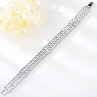 Show details for Copper or Brass Platinum Plated Fashion Bracelet with Unbeatable Quality