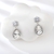 Picture of Delicate Swarovski Element White Dangle Earrings