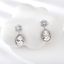 Show details for Delicate Swarovski Element White Dangle Earrings