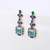 Picture of Top Cubic Zirconia Gold Plated Dangle Earrings