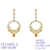 Picture of Low Price Platinum Plated Yellow Dangle Earrings for Girlfriend