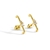 Picture of Copper or Brass Gold Plated Stud Earrings at Unbeatable Price