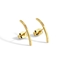 Show details for Copper or Brass White Stud Earrings at Unbeatable Price